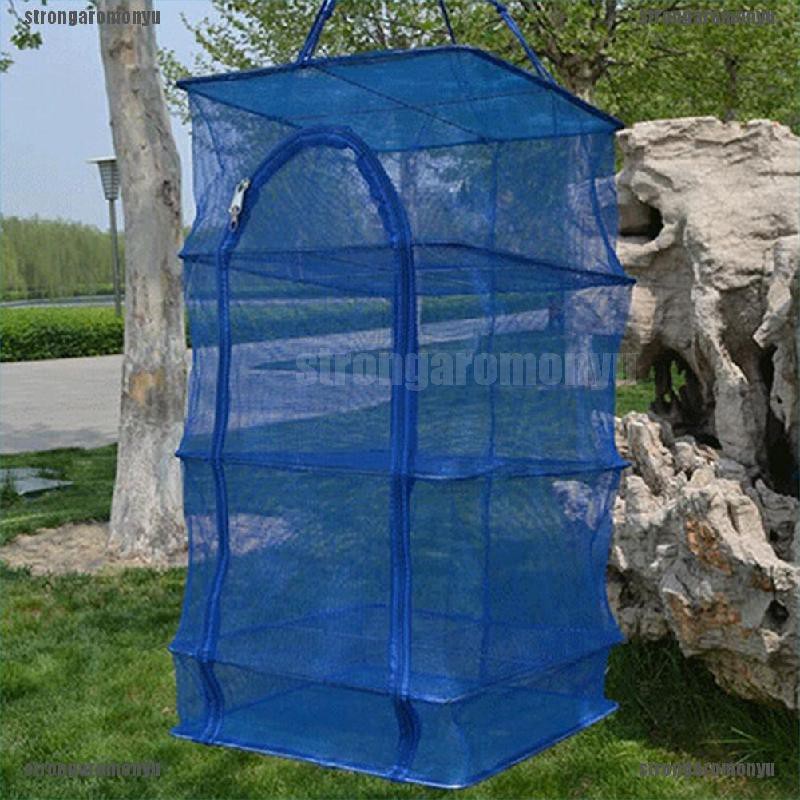 [STR] Kệ Lưới 3 Tầng Phơi Khô Thức Ăn Khô Ngoài Trời