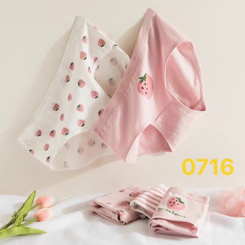 Quần lót hình quả DÂU siêu đẹp freesize cho các nàng từ 45 - 58kg