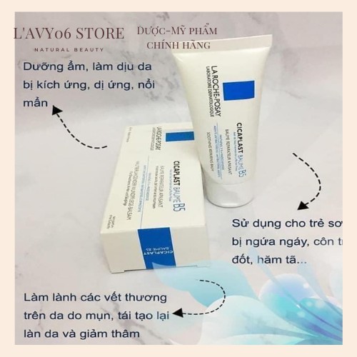 Kem dưỡng tái tạo, phục hồi da B5 Laroche posay Cicaplast Baume