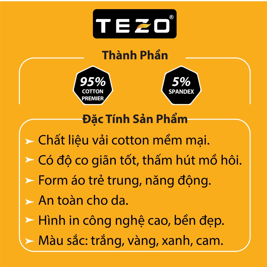Áo phông nam in hoạ tiết cây dừa TEZO năng động thoải mái 2204APOT10