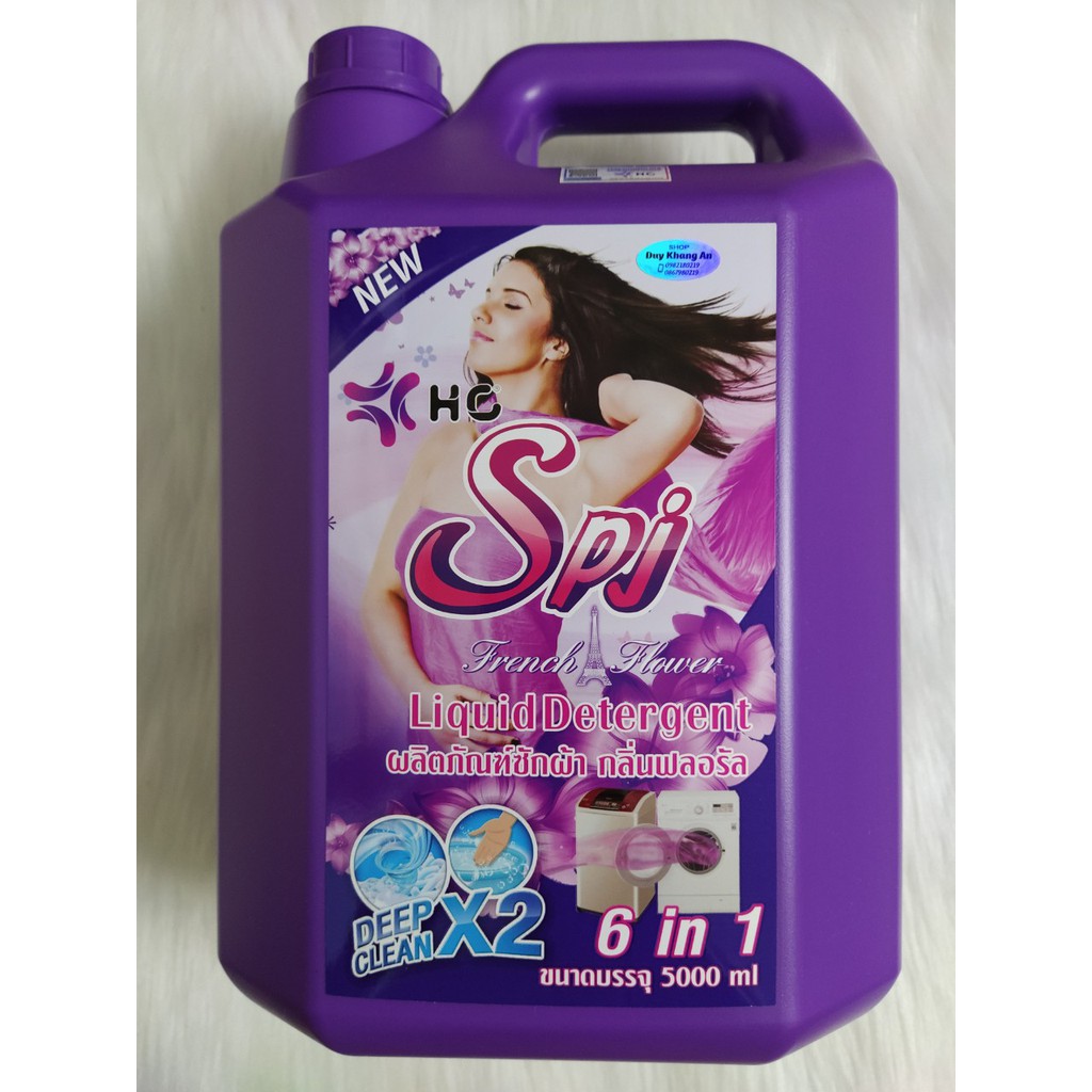 Nước giặt xả 6 in 1 HC Spj 5000ml nhập khẩu Thái Lan