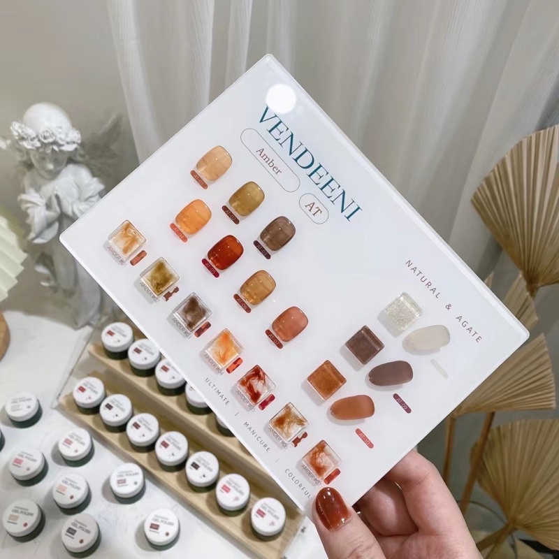 Set sơn Vendeeni 10 hũ màu thạch, pastel siêu hothit(Tăng kèm bảng màu)