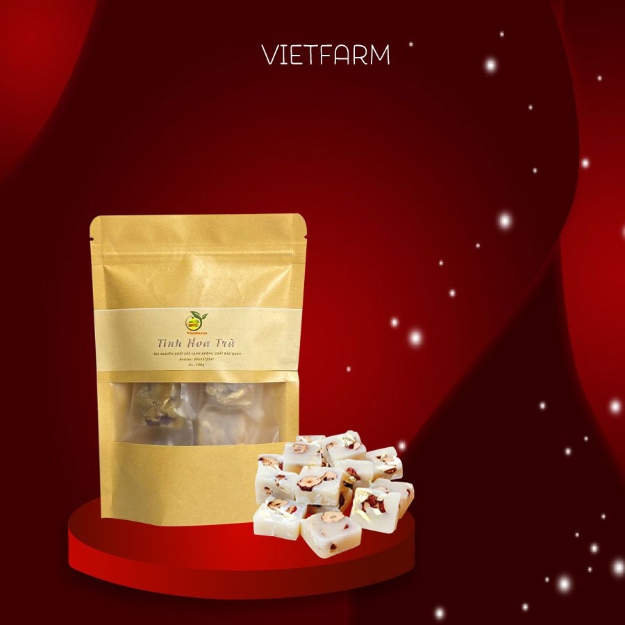 Trà Táo Đỏ Đường Phèn - Tốt Cho Tim Mạch, Ngăn Ngừa Ung Thu, Hỗ Trợ Giảm Cân - Túi 200g - Vietfarm