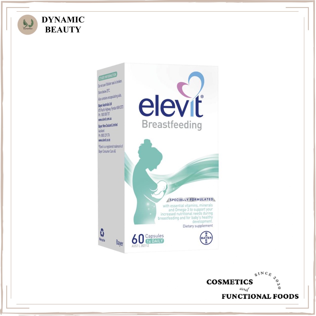 [Hàng chuẩn Úc] Viên uống lợi sữa elevit bổ sung vitamin và khoáng chất cho phụ nữ sau sinh Elevit breastfeeding 60 viên