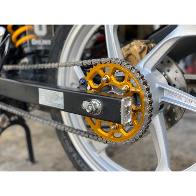 Bộ nhông recto sên phốt TFX dĩa nhôm 7075 cho ex150