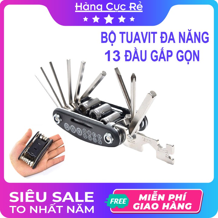 Bộ tuavit sữa chữa ô tô, xe máy, máy lạnh, máy giặt 🚀Freeship🚀 Bộ tô vít 13 đầu đa năng cao cấp-Shop Hàng Cực Rẻ