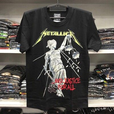 Áo Rock: áo phông Metallica TMR MS101 oversize Thái Lan 100% cottong