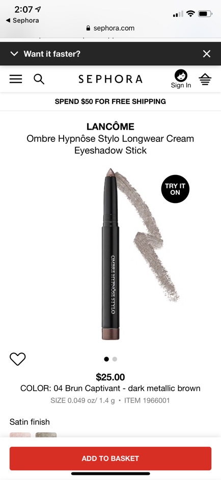 Lancome - Bút kẻ mắt nhũ - Lancôme Ombre Hypnôse Stylo