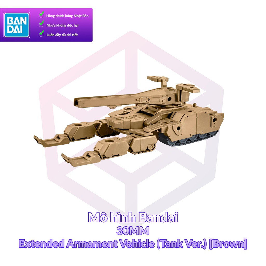 Mô hình Bandai 30MM Extended Armament Vehicle (Tank Ver.) [Brown] [30MM]
