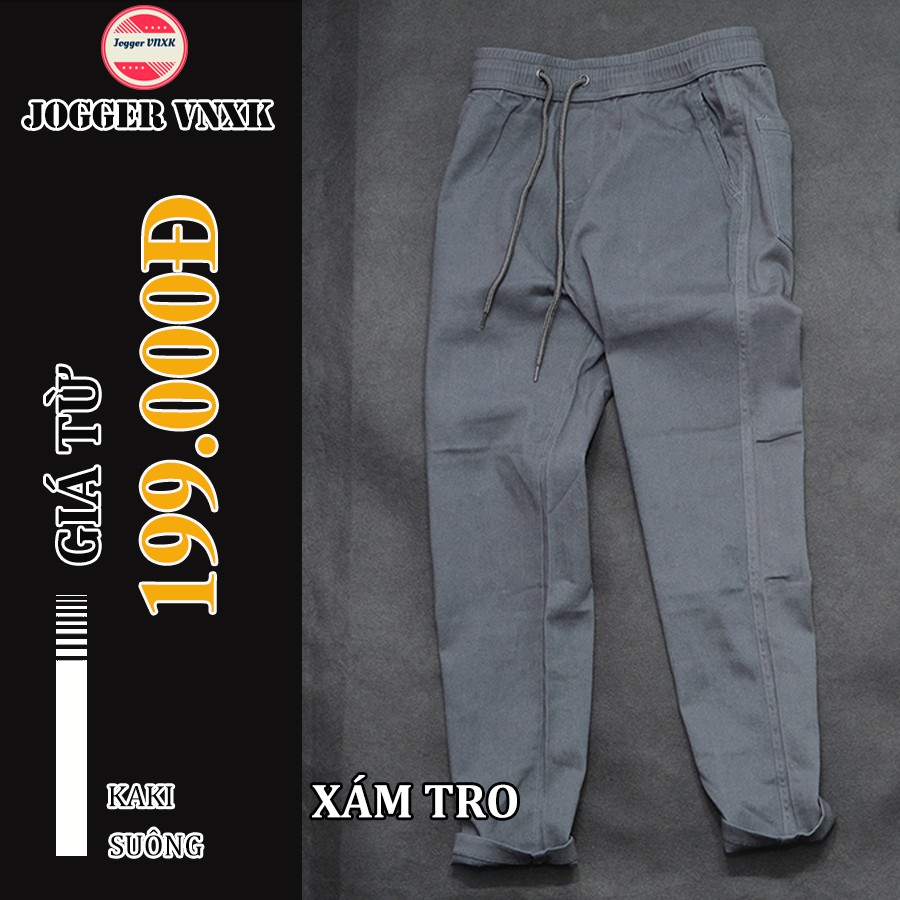 Quần Jogger Nam Nữ, Quần Ống Côn, Quần Kaki Nam thời trang cao cấp [Xám Tro]