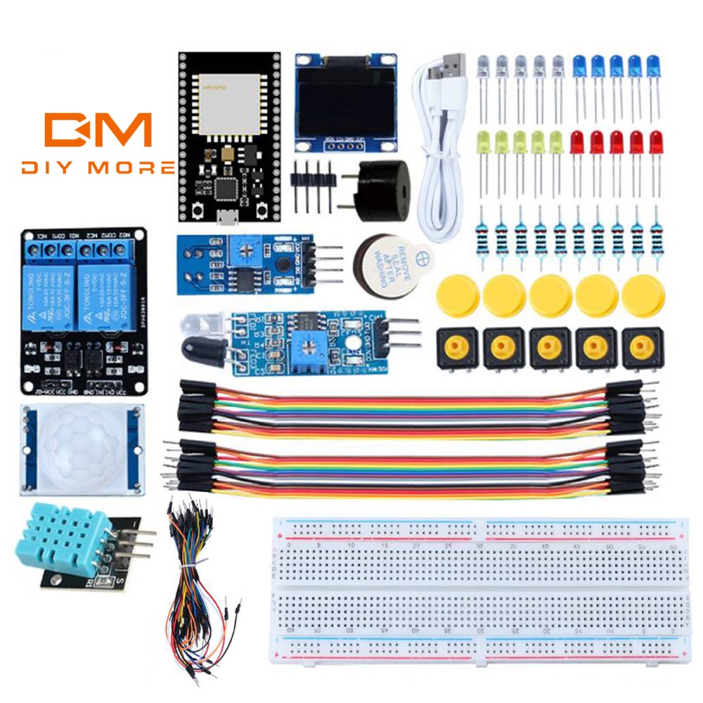 Set 177 món dụng cụ làm arduino DIYMORE ESP32 wifi đầy đủ tiện lợi