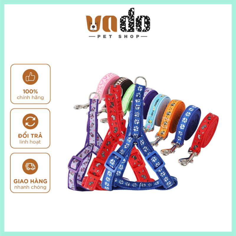 Dây dắt yếm cho chó mèo