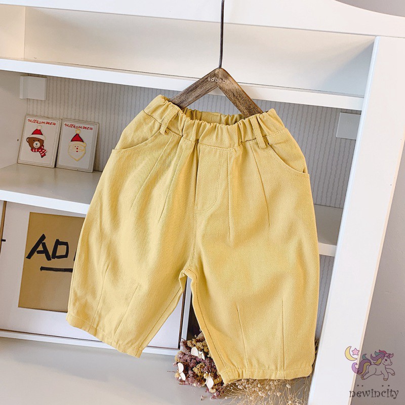 Quần Dài Cotton Có Túi Phong Cách Hàn Quốc Cho Bé Trai