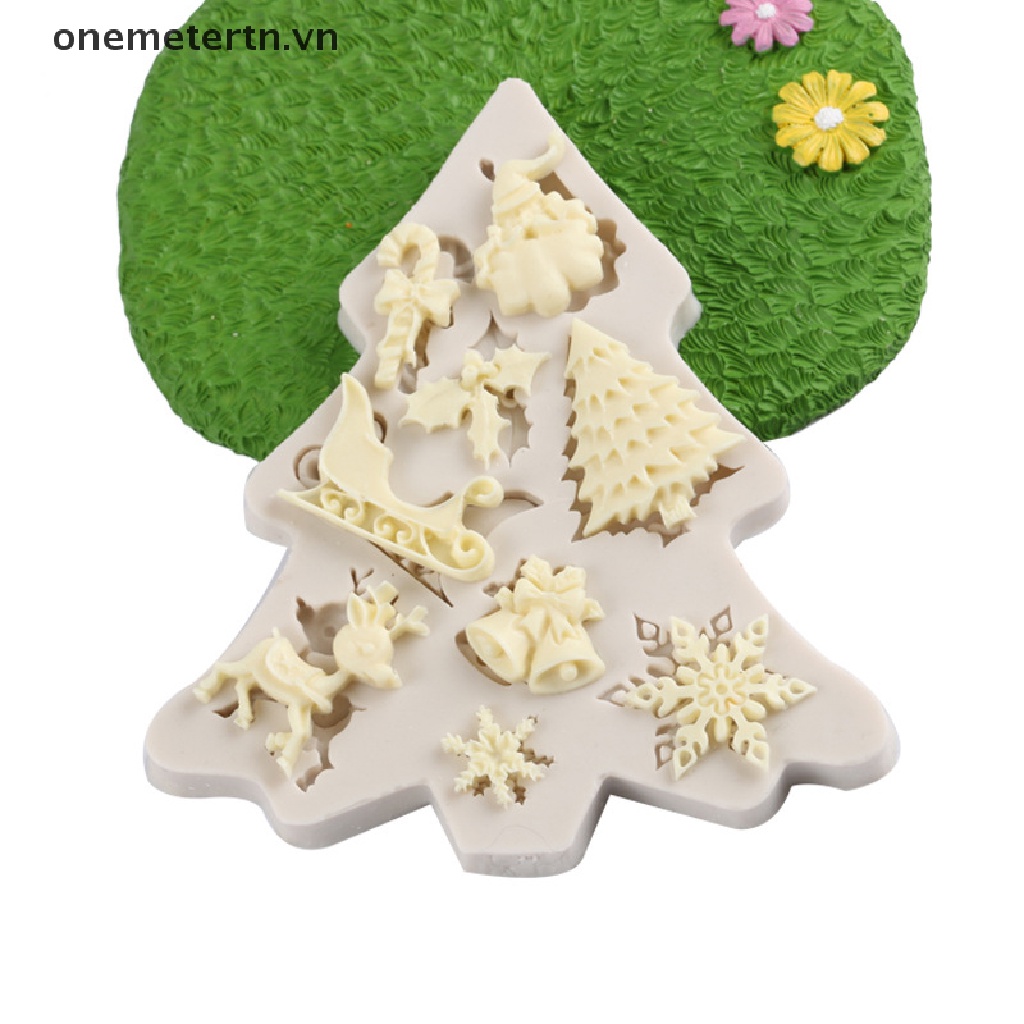 1 Khuôn Silicone Làm Bánh Hình Ông Già Noel