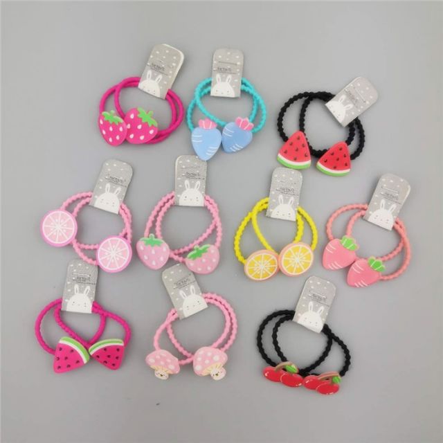Set 3 cái cột tóc trái cây nhám PK50