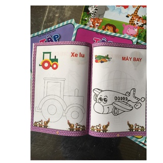 Túi tô màu 8 cuốn cho bé