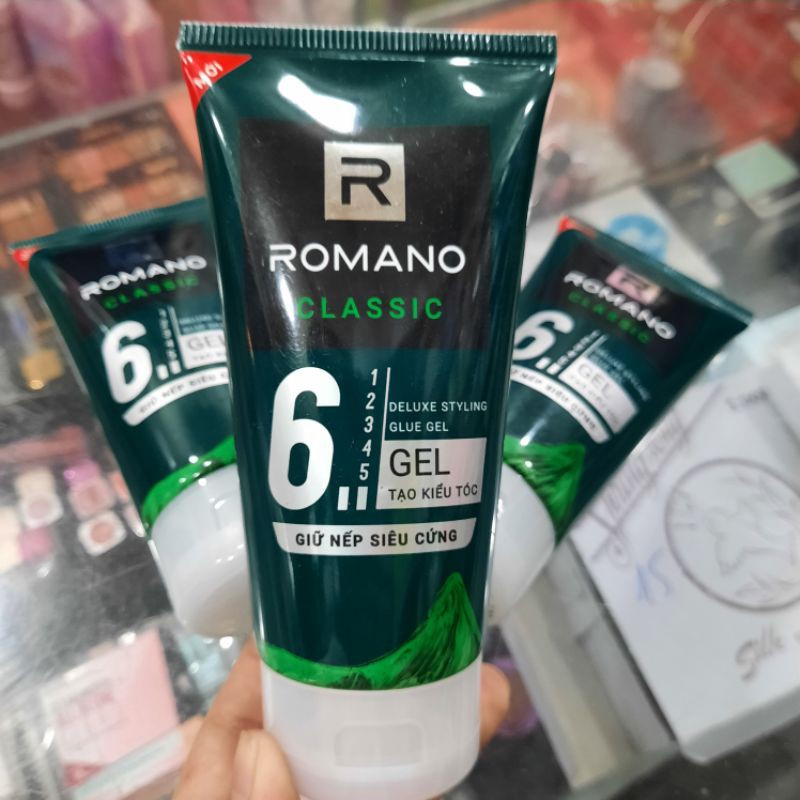 Gel tạo kiểu tóc Romano Classic giữ nếp siêu cứng 150g (mới)
