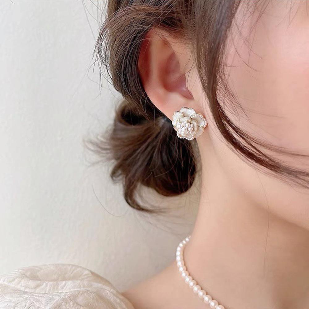 LILYES Vòng Đeo Tay Hoa Trà Trắng Đen Ngọt Ngào Thanh Lịch Dành Cho Nữ