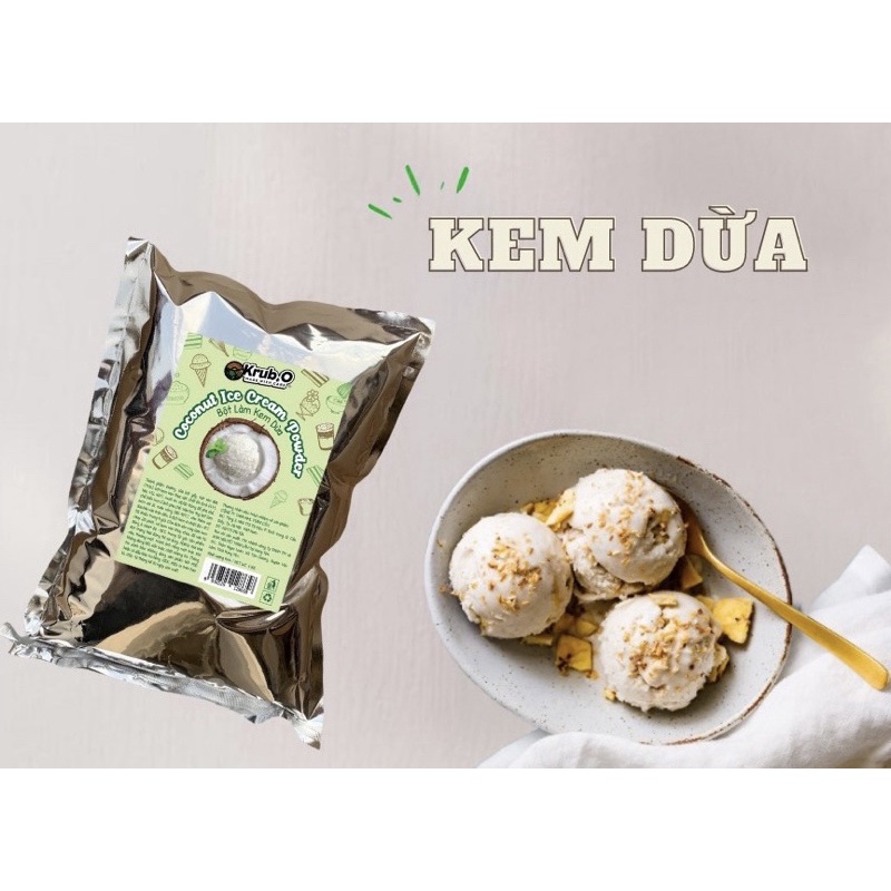 Bột làm kem vị Socola , Sữa Dừa Krub O 100g
