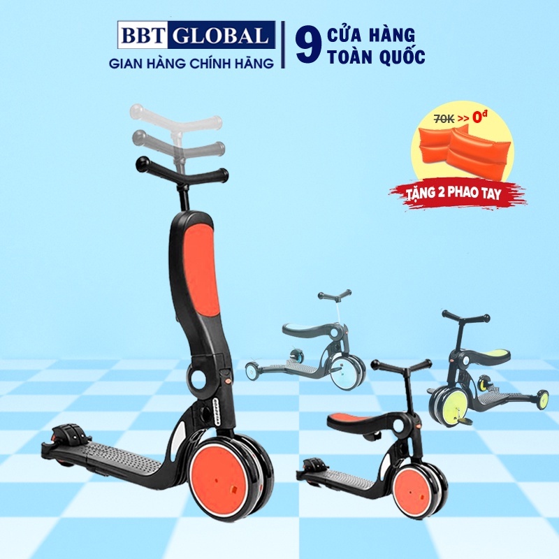 Xe trượt scooter đa năng 5 trong 1 cho bé BBT GLOBAL SK1310