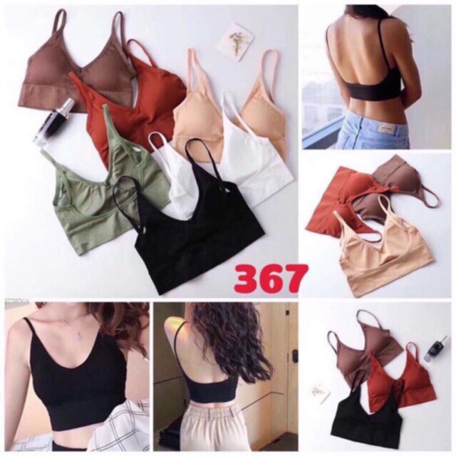 ÁO BRA GÂN TĂM HỞ LƯNG KHOÉT U XUẤT NHẬT
