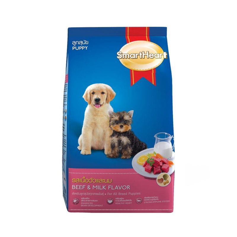 Combo Thức ăn cho chó con smartheart puppy 1.5kg + 1 pate SH 130g