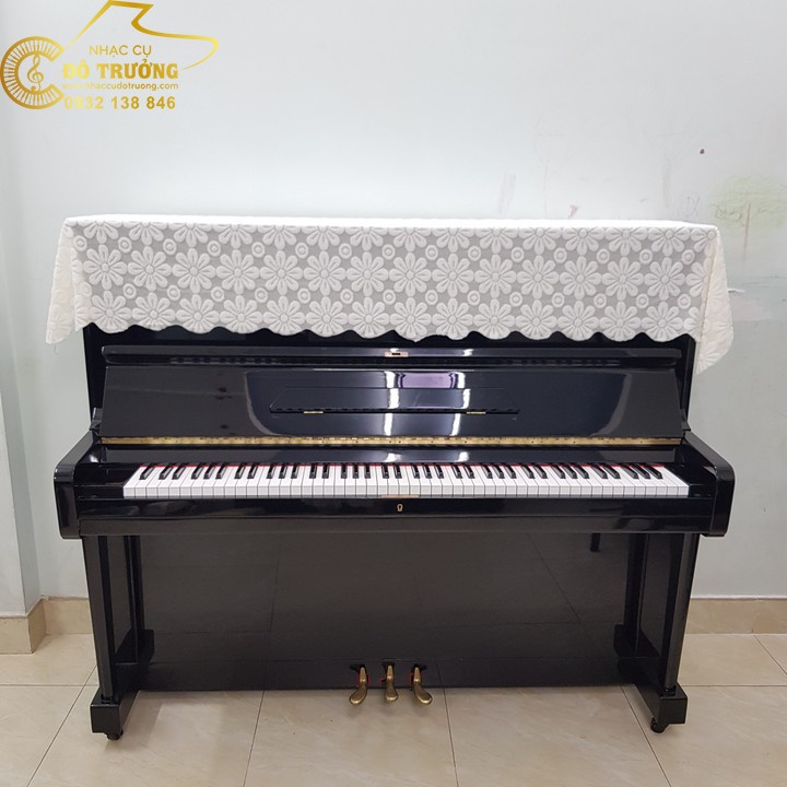 Khăn phủ đàn Piano Hoa Cúc Trắng