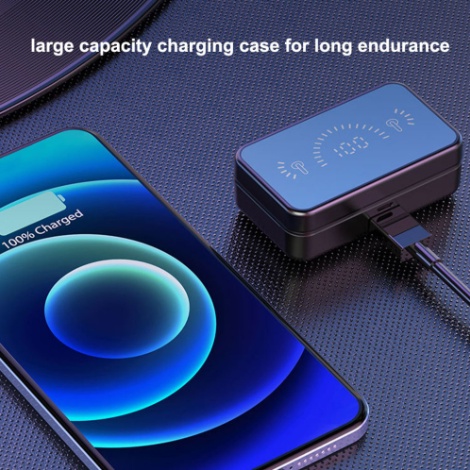 S20 Mirror BT5.1 Tai nghe không dây 3D Touch Tai nghe không dây chống nước không dây có micrô LED Âm thanh thể thao âm thanh nổi