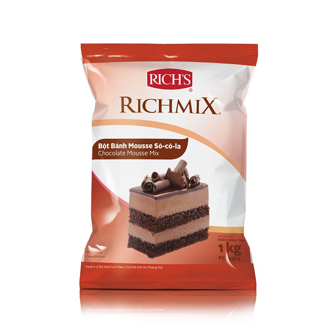 1KG BỘT BÁNH MOUSSE SÔ-CÔ-LA RICH RICHMIX 15363