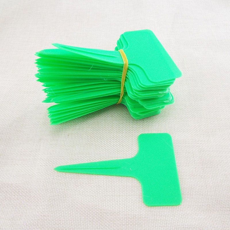 50 cái t-type hoa nhãn nhựa vườn ươm tag cây chậu đánh dấu cho cây tự làm công cụ trang trí vườn viết fvn