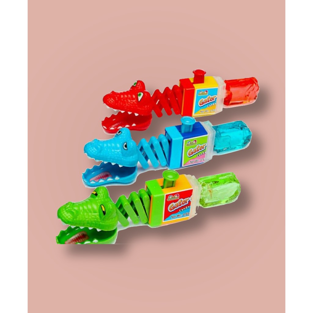 Kẹo mút đồ chơi Kidsmania Gator Chomp 17gr (Màu ngẫu nhiên)