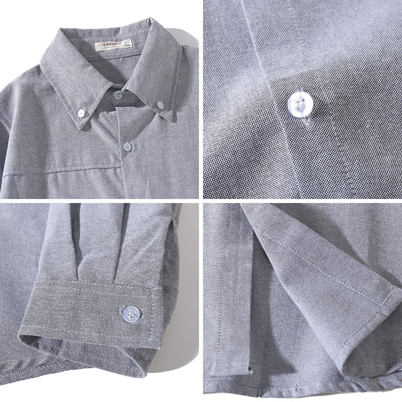 Áo Sơ Mi Nam Dài Tay Cổ Bẻ Phong Cách Nhật Bản Cá Tính Size S-4XL | BigBuy360 - bigbuy360.vn