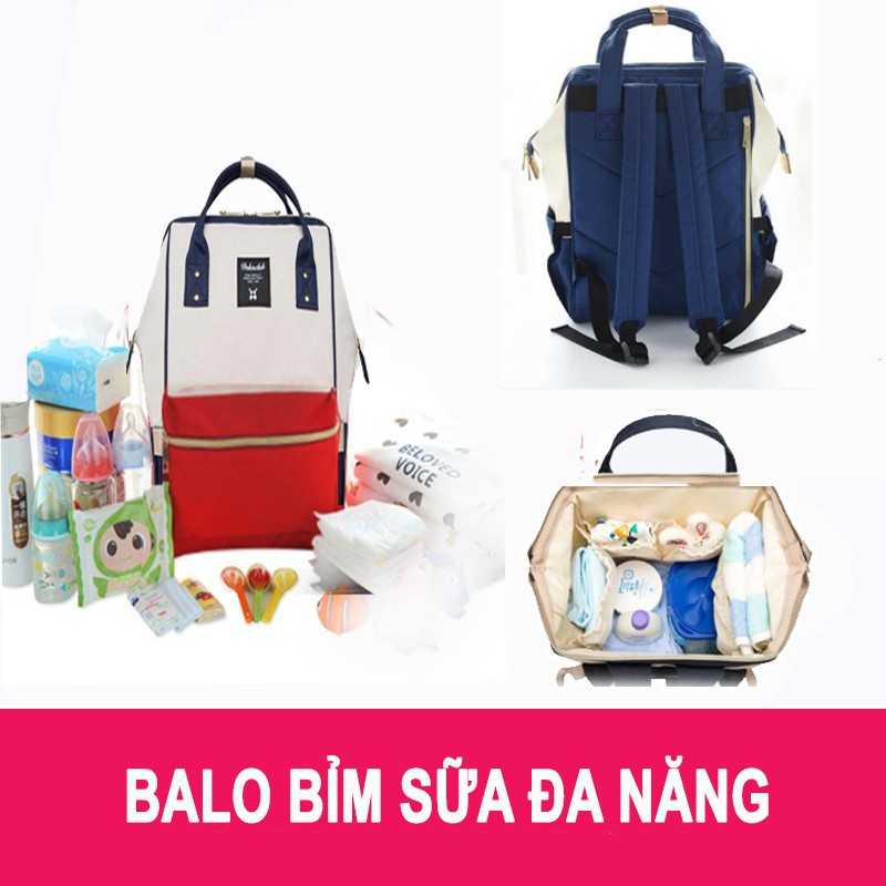 Balo Bỉm Sữa Mẹ Và Bé