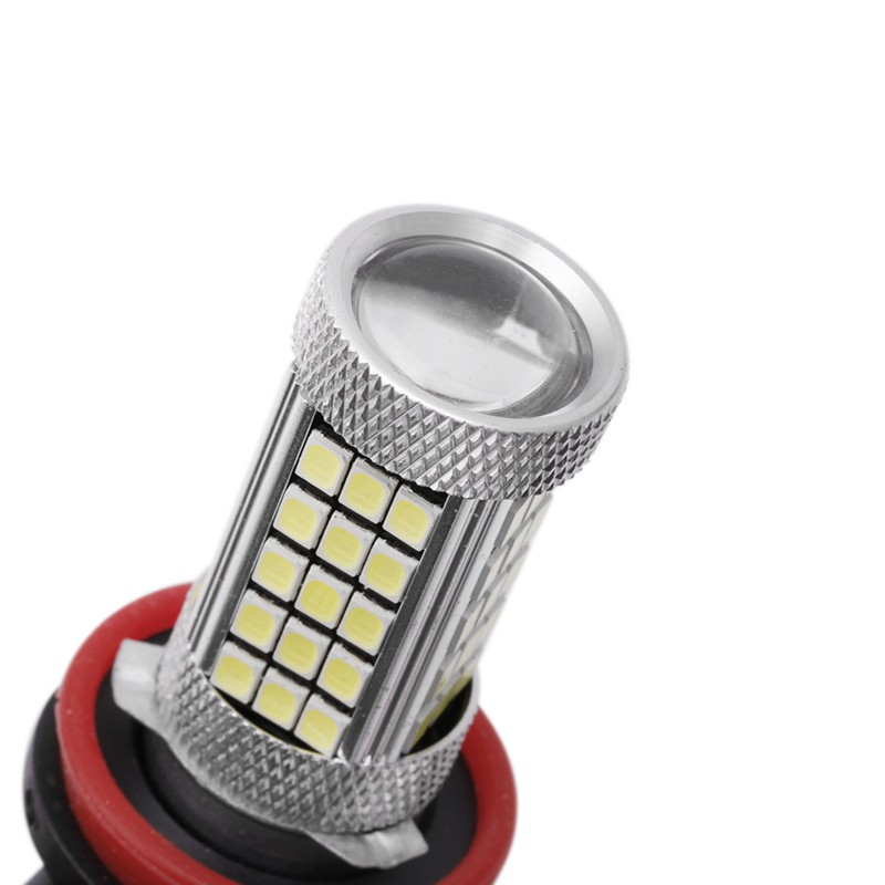 Đèn sương mù DC 12V H11 2835 63 LED 6000K màu trắng cho xe hơi