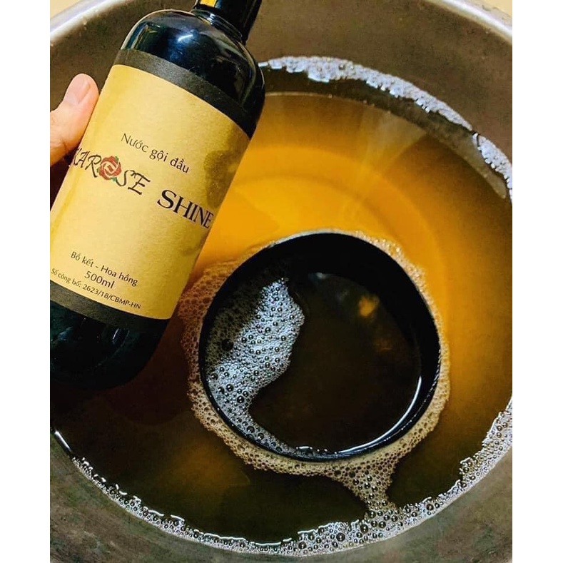 [100% Tự Nhiên] Nước gội KAROSE SHINE hoàn toàn từ Hoa hồng Bồ Kết và Dược liệu thiên nhiên