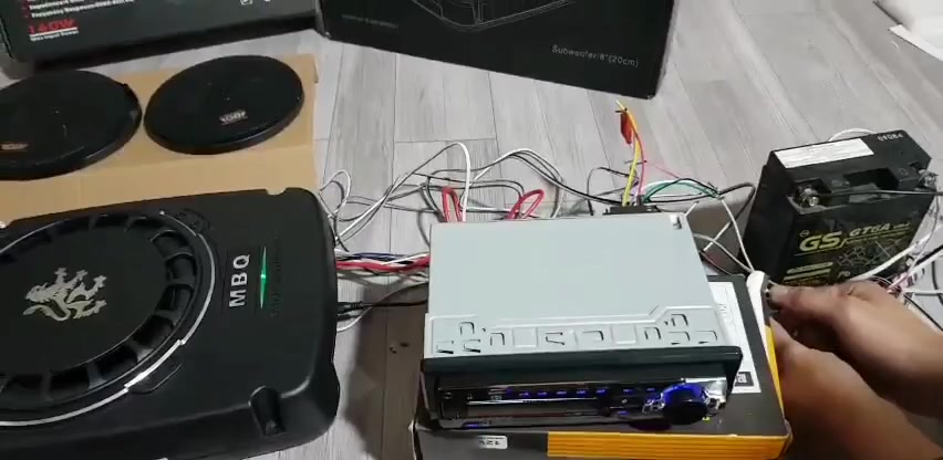 Đài máy nghe nhạc, mp3, đài bluetooth, điện 12V - 24V