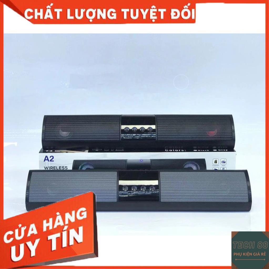 Loa bluetooth speaker A2 dáng dài 2 loa cực đỉnh, kiểu dáng sang trọng hỗ trợ thẻ nhớ, đài FM cao cấp