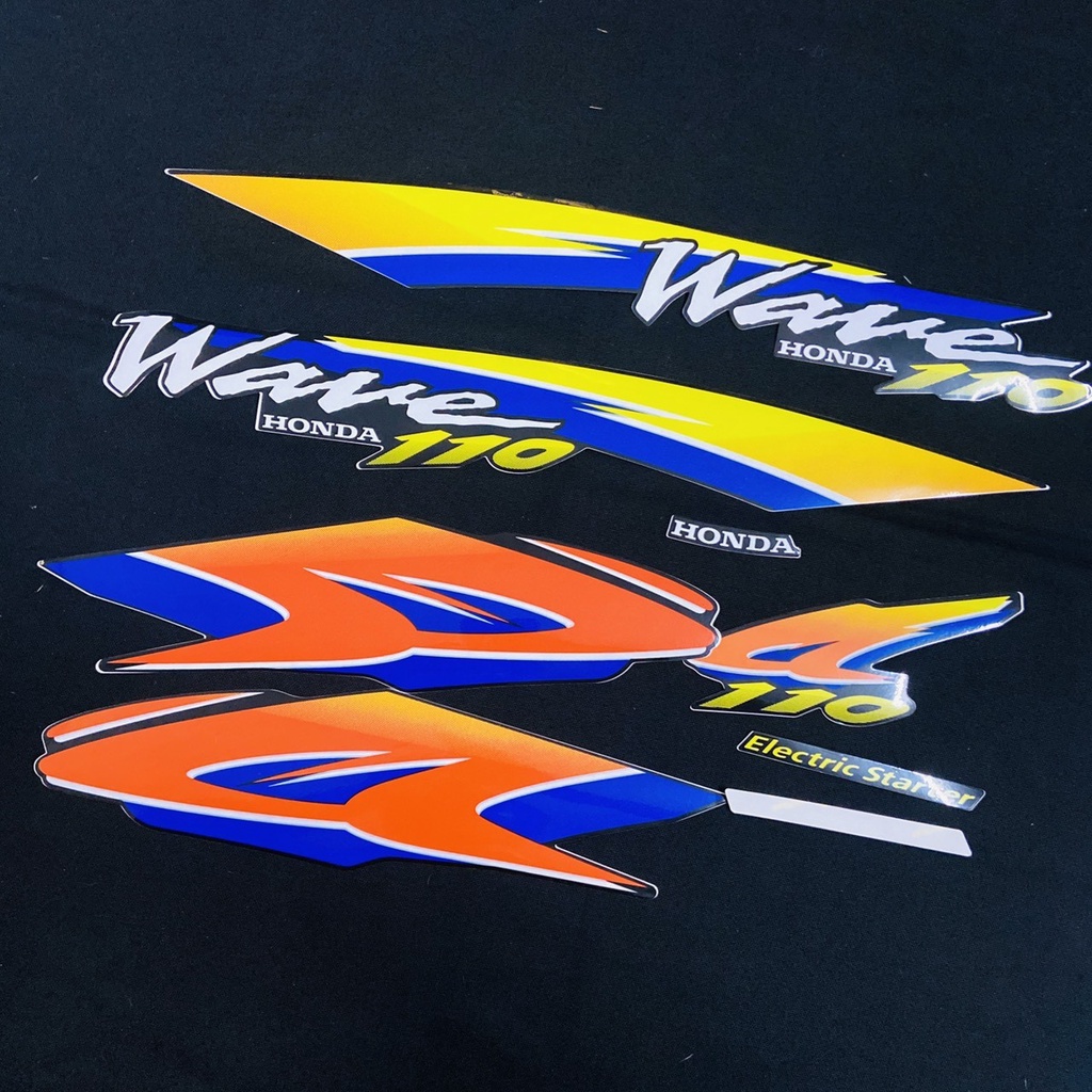 BỘ TEM RỜI DÁN FULL XE WAVE 110 ĐỜI 1999