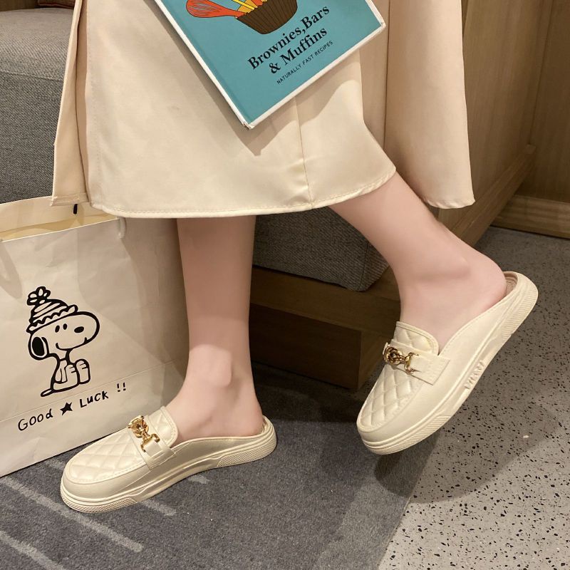 Giày Lười Đế Bằng Chống Thấm Nước Chống Trượt Phong Cách Mới