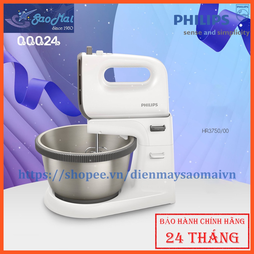 Máy đánh trứng trộn bột gia đình Philips HR1559 HR3750