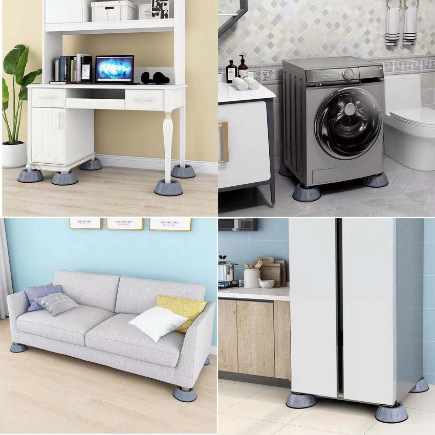 Set 4 Đệm Cao Su Cố Định Chân Máy Giặt Chống Rung Chống Trượt