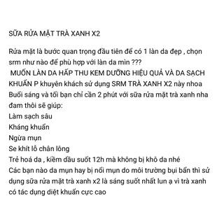 SỮA RỮA MẶT TRÀ XANH X 2 ✌🏻