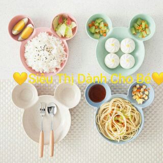 Khay ăn dặm Mickey lúa mạch