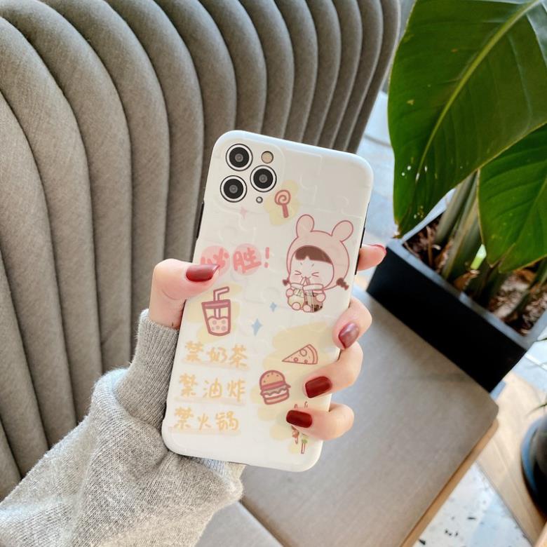 Ốp lưng Iphone IMD Suppe in hình lego Cô gái trà sữa Iphone 7plus/8plus/x/xs/xsmax/11/11pro/11promax Dino Case