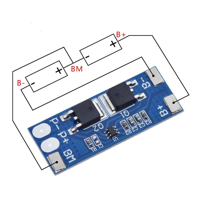 Bảng Mạch Bảo Vệ Pin Li-Ion 7.4v 8.4v 18650 Bms Pcm 15a 8a Chất Lượng Cao