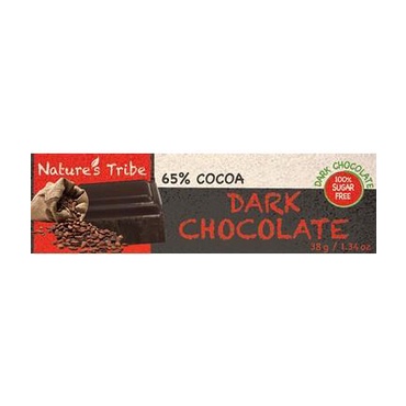 Socola Đen Không Đường Nhập Khẩu Úc, Gluten Free, Phù hợp  cả ăn chay - Nature's Tribe Dark Chocolate - Thanh 38g-88g