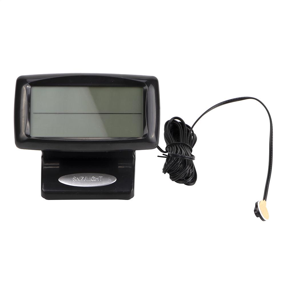 Om Đồng Hồ Điện Tử Bên Trong Và Bên Ngoài Có Chức Năng Đo Nhiệt Độ Phản Quang Dành Cho Xe Hơi