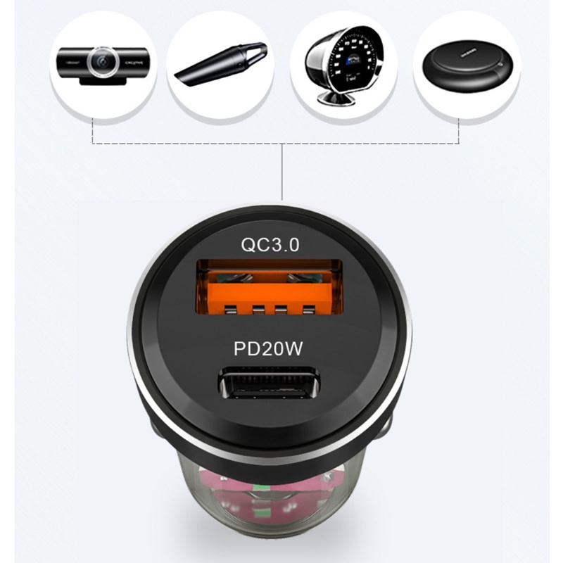 Cốc Sạc Điện Thoại Nhanh QC3 0 Dc12-24V Cho MPVs SUVs