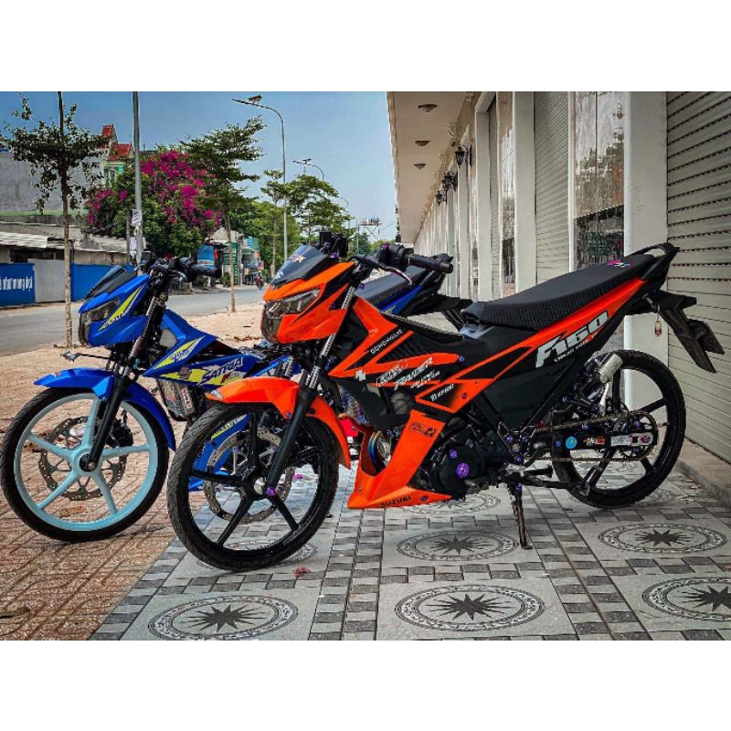 Yên satria gọt mỏng kiểu thái kèm da co giãn 4 chiều cực kì sắc nét