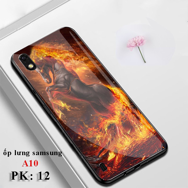 Ốp lưng A10, FREE SHIP ốp lưng Samsung A10 in hình 3D mặt kính 9H bền đẹp, Aha Case